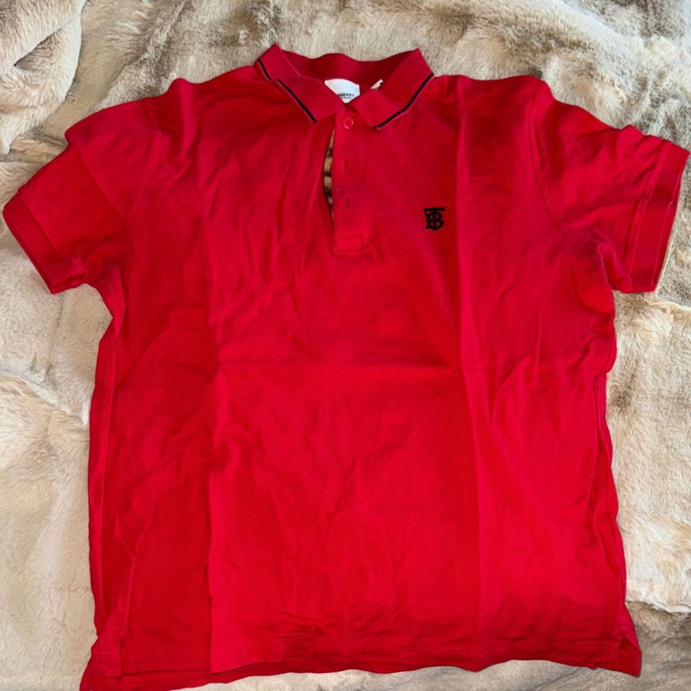 Burberry Red Polo Shirt